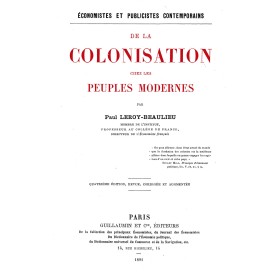 Paul Leroy-Beaulieu - De la colonisation chez les peuples modernes - PDF Paul Leroy-Beaulieu - De la colonisation chez les peuples modernes - PDF